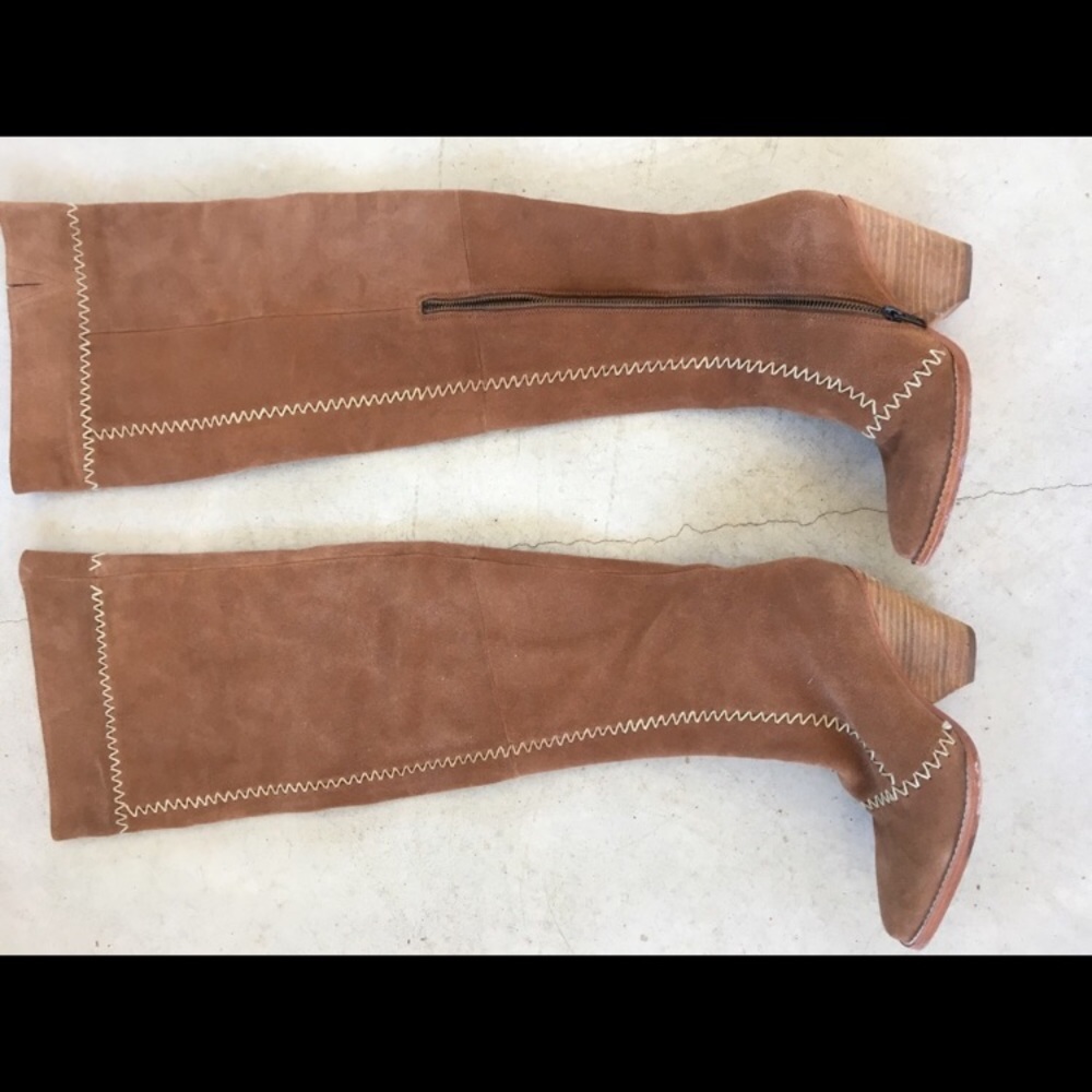 Spell Zephyr boots leather brown boots - over the knee OTK 🚨24hr sale